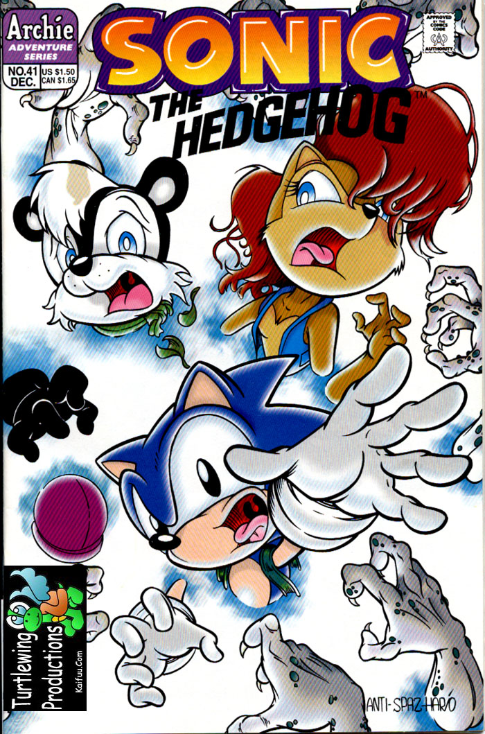 Sonic - Archie Adventure Series December 1996 Comic cover page
